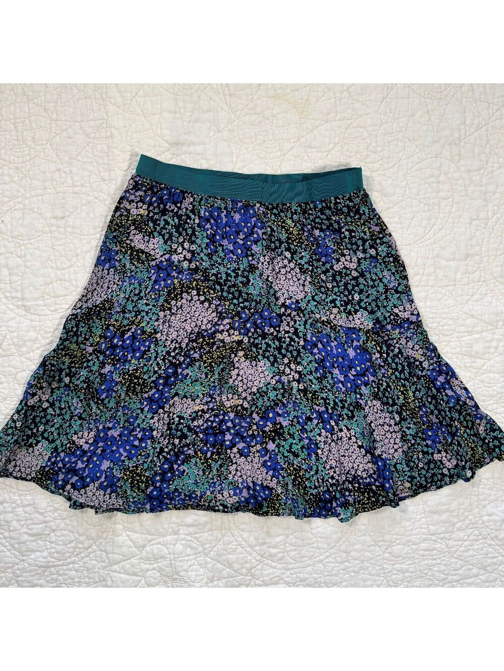 Anthropologie Maeve Kerry Multi-colored Floral Mini Skirt xsmall